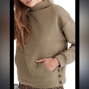 Madewell Green Mockneck Pullover